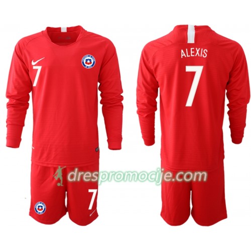 Čile Dres ALEXIS 7 Dječji Domaći 2018/19 Dugim Rukavima Čile Dres ALEXIS 7 Dječji Domaći 2018/19 Dugim Rukavima